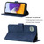 For Samsung Galaxy A22 5G Crossbody 3D Embossed Flip Leather Phone Case(Blue)