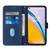 For OnePlus Nord 2 5G Crossbody 3D Embossed Flip Leather Phone Case(Blue)