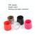 4 Pairs Noise Cancelling Heel Covers Anti-Slip High Heels Protective Caps, Size:M(Rose Red)