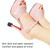 4 Pairs Noise Cancelling Heel Covers Anti-Slip High Heels Protective Caps, Size:M(Rose Red)