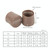 4 Pairs Noise Cancelling Heel Covers Anti-Slip High Heels Protective Caps, Size:M(Rose Red)