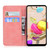 For LG K42 Skin Feel Pure Color Flip Leather Phone Case(Pink)