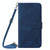 For OnePlus Nord CE 5G Crossbody 3D Embossed Flip Leather Phone Case(Blue)