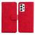 For Samsung Galaxy A73 5G Skin Feel Pure Color Flip Leather Phone Case(Red)