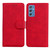 For Samsung Galaxy M52 5G Skin Feel Pure Color Flip Leather Phone Case(Red)