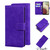 For Samsung Galaxy A12 5G Skin Feel Pure Color Flip Leather Phone Case(Purple)