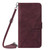 For Motorola Moto G 5G 2022 Crossbody 3D Embossed Flip Leather Phone Case(Wine Red)