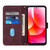 For Motorola Moto G 5G 2022 Crossbody 3D Embossed Flip Leather Phone Case(Wine Red)