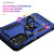 For Xiaomi Redmi Note 11S Shockproof TPU + PC Phone Case with 360 Degree Rotating Holder(Blue)