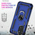 For Xiaomi Redmi Note 11S Shockproof TPU + PC Phone Case with 360 Degree Rotating Holder(Blue)