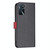 For OPPO A16 BF13 Color Matching Cross Texture Leather Phone Case(Black)