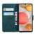For Samsung Galaxy A42 5G Skin Feel Pure Color Flip Leather Phone Case(Green)