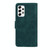 For Samsung Galaxy A73 5G Skin Feel Pure Color Flip Leather Phone Case(Green)