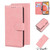 For Samsung Galaxy A42 5G Skin Feel Pure Color Flip Leather Phone Case(Pink)