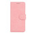 For Samsung Galaxy A42 5G Skin Feel Pure Color Flip Leather Phone Case(Pink)
