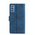 For Samsung Galaxy M52 5G Skin Feel Crocodile Texture Magnetic Clasp PU Leather Phone Case(Blue)