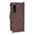 For Sony Xperia 5 III Litchi Texture Zipper Leather Phone Case(Brown)