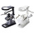 Desktop Multifunctional Chip Welding Repair Inspection Magnifying Glass with LED Light(Black)