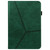 For Samsung Galaxy Tab S7+ T970 / S7 FE T730 Solid Color Embossed Striped Leather Tablet Case(Green)