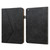 Solid Color Embossed Striped Smart Leather Case For iPad mini 5 / 4 / 3 / 2 / 1(Black)