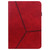 For Samsung Galaxy Tab S7+ T970 / S7 FE T730 Solid Color Embossed Striped Leather Tablet Case(Red)