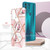 For Motorola Moto G71 5G Splicing Marble Flower Pattern TPU Phone Case(Pink Flower)