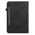 For Samsung Galaxy Tab S7+ T970 / S7 FE T730 Solid Color Embossed Striped Leather Tablet Case(Black)