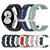For Garmin Venu 2 Plus 20mm Silicone Watch Band(Rock Cyan White)