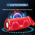 T&G TG642 RGB Light Waterproof  Portable Bluetooth Speaker Support FM / TF Card(Blue)