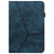 For OPPO Realme Pad Solid Color Embossed Striped Leather Case(Blue)