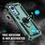 For Xiaomi 12 Pro Shockproof TPU + PC Phone Case with Holder(Dark Green)