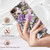 For iPhone SE 2022 / SE 2020 / 8 / 7 Flowers and Plants Series IMD TPU Phone Case(Purple Peony)