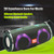 T&G TG642 RGB Light Waterproof  Portable Bluetooth Speaker Support FM / TF Card(Gray)