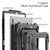 For Samsung Galaxy Tab S8+ 12.4 inch SM-X800 Silicone + PC Tablet Case with Shoulder Strap(Black)