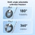 wlons Magnetic 360 Degree Rotatable Mobile Phone Ring Holder(Black)