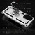 For Samsung Galaxy A23 Shockproof TPU + PC Phone Case with Holder(Silver)