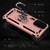 For Samsung Galaxy A23 Shockproof TPU + PC Phone Case with Holder(Rose Gold)