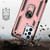 For Samsung Galaxy A23 Shockproof TPU + PC Phone Case with Holder(Rose Gold)