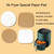 3 Sets Air Fryer Special Paper Pad Grilled Meat Paper Oil Absorbed Paper, Color Random Delivery, Style: Round Without Hole (16cm)
