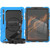 For Samsung Galaxy Tab S8+ 12.4 inch SM-X800 Silicone + PC Tablet Case with Shoulder Strap(Light Blue+Black)