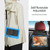 For Samsung Galaxy Tab S8+ 12.4 inch SM-X800 Silicone + PC Tablet Case with Shoulder Strap(Light Blue+Black)