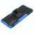 For Samsung Galaxy A73 5G Tire Texture Shockproof TPU+PC Phone Case with Holder(Blue)
