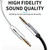 IVON CA55 3.5mm Male to Male AUX Audio Cable, Cable Length: 1m(Black)