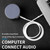IVON CA55 3.5mm Male to Male AUX Audio Cable, Cable Length: 1m(Black)