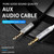 IVON CA55 3.5mm Male to Male AUX Audio Cable, Cable Length: 1m(Black)