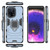 For OPPO Find X5 Shockproof PC + TPU Protective Phone Case with Magnetic Ring Holder(Navy Blue)