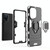 For OPPO Find X5 Shockproof PC + TPU Protective Phone Case with Magnetic Ring Holder(Navy Blue)