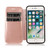 For iPhone SE 2022 / SE 2020 / 8 / 7 Knight Magnetic Suction Leather Phone Case(Rose Gold)