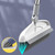 2 PCS  Hard Bristle Crevice  Brush Long Handle Floor Brush Wiper,Style: 2-section Rod(Gray)