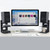 Portable Cooling All-aluminum Speaker Laptop Stand Double Layer